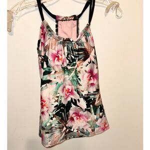 Brand New Next Women's Size XS Pink Black Sleeveless Top Shirt Blouse